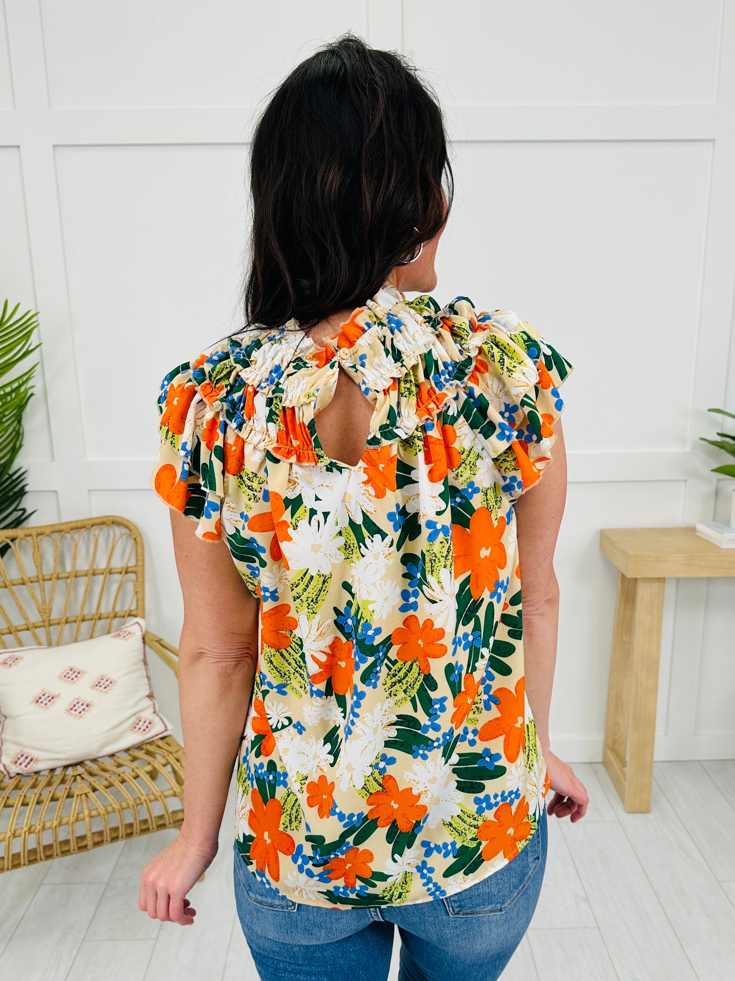 Wildflower Ruffle Top