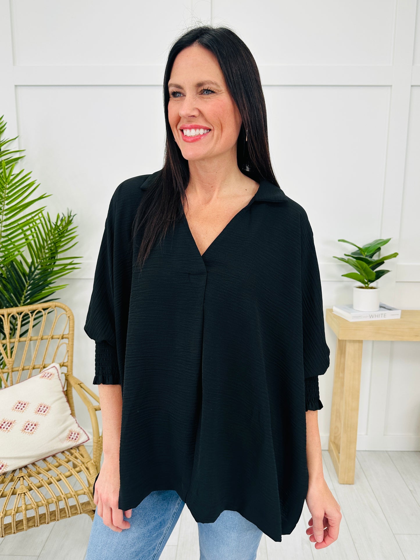 DOORBUSTER! Collar Me Cozy Top- Multiple Colors!