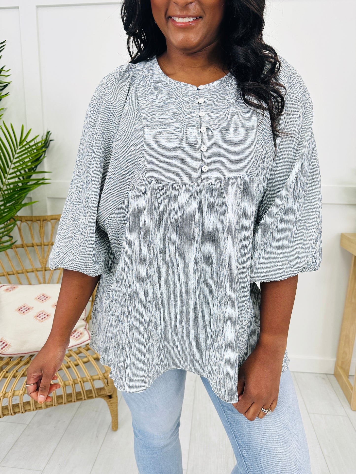 Soft Sophistication Top in Navy