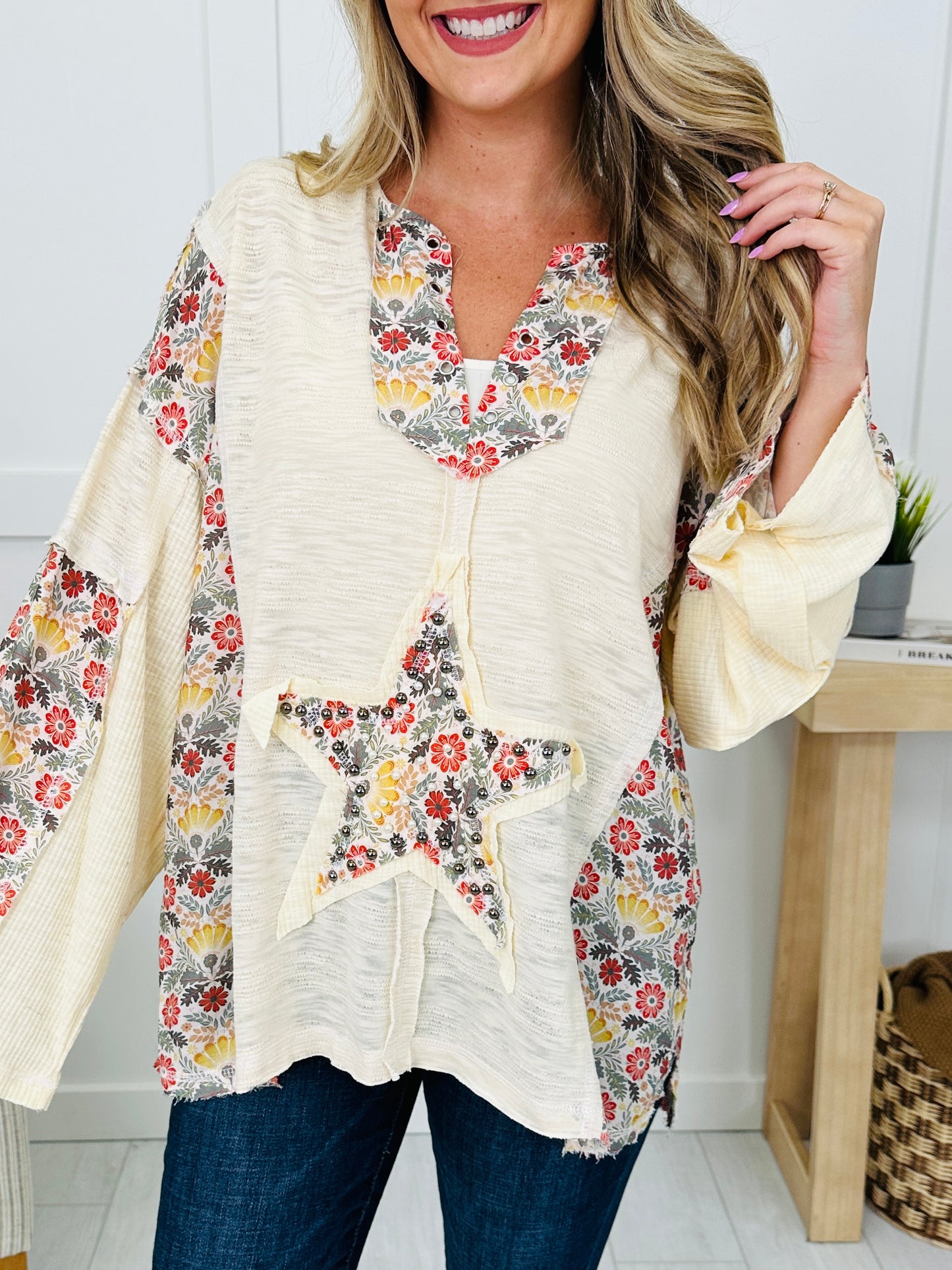 Her Own Constellation Top in Cream