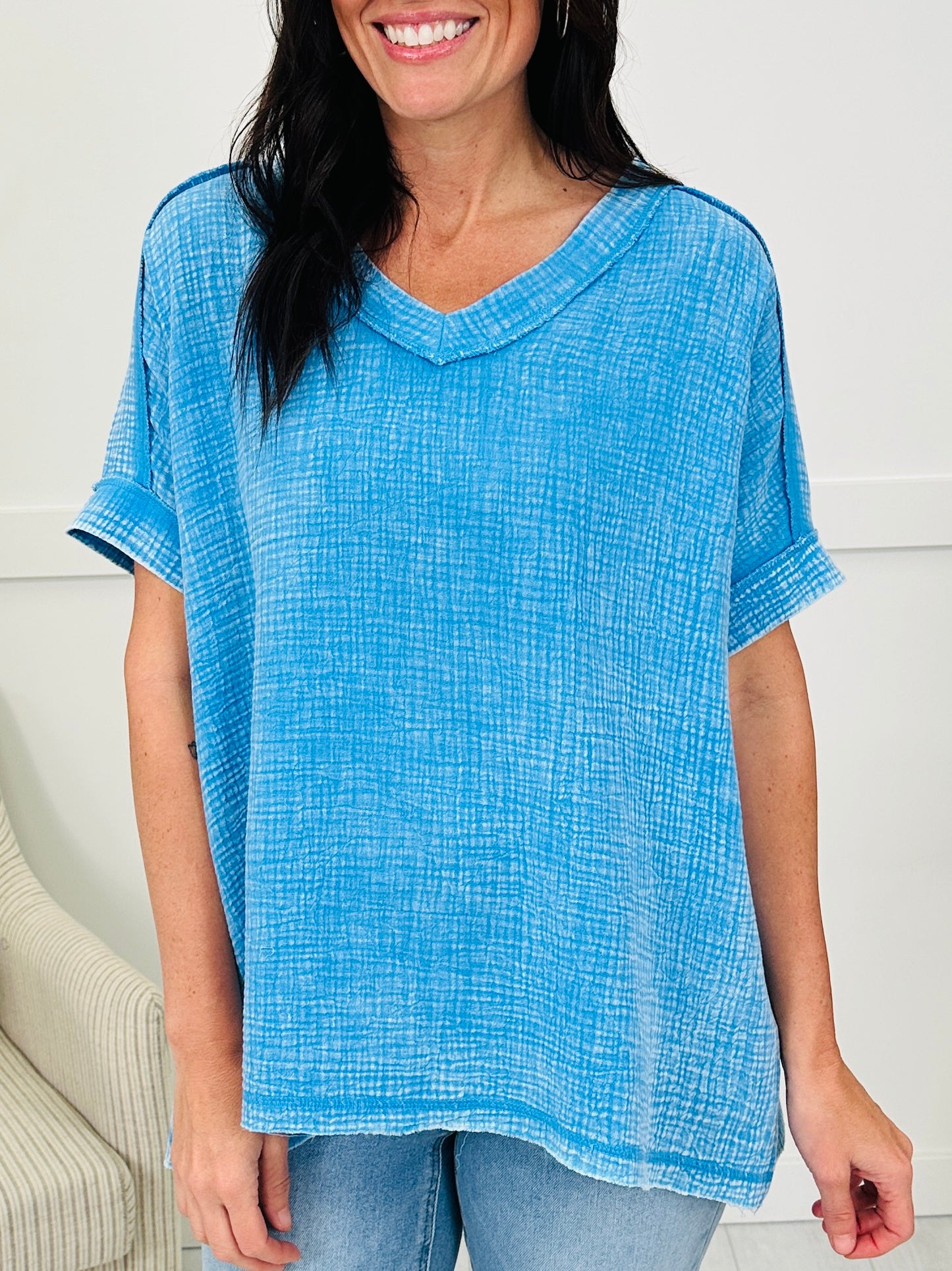 DOORBUSTER! Washed Away Wanderer Top- Multiple Colors!