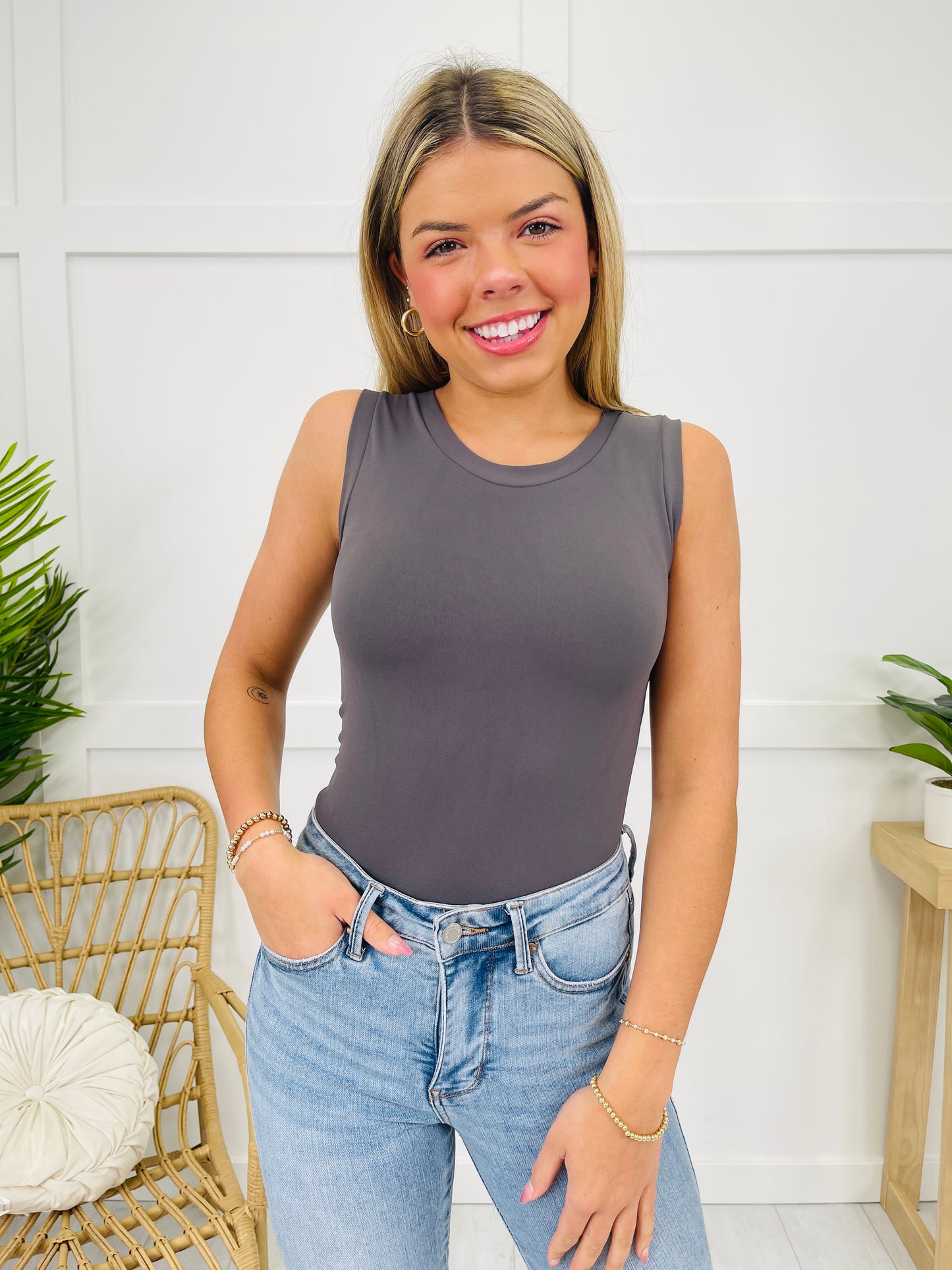 Reversible High Neckline Shapewear Tank Top- Multiple Colors!