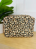 Leopard Print Set Of 4 Cosmetic Bags