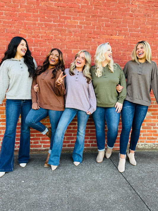 Fall Harvest Hoodie Top--Multiple Colors!