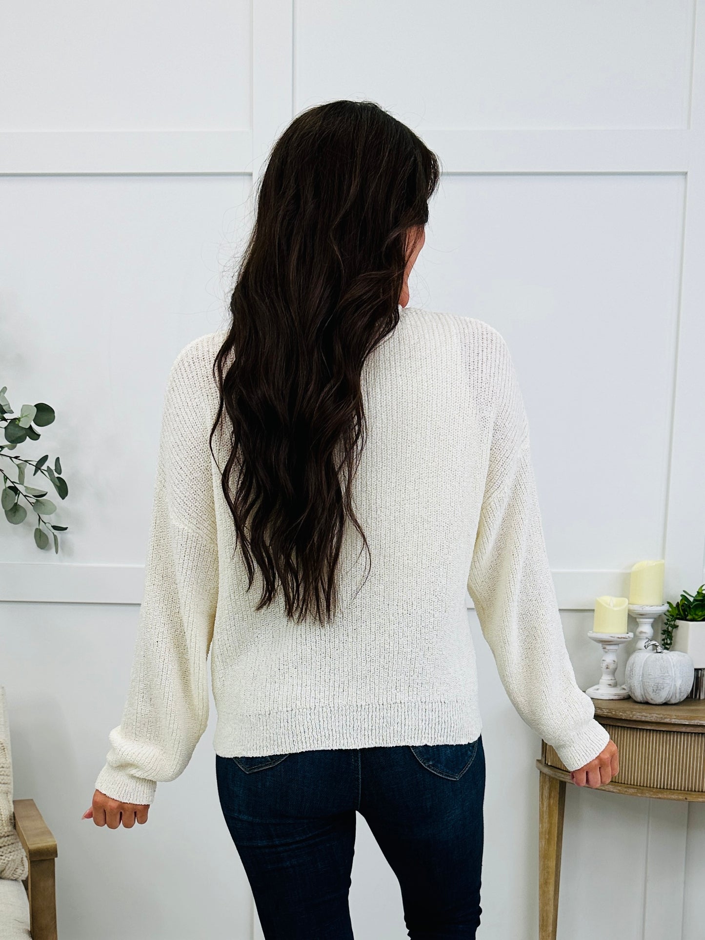 All Day Everyday Sweater In Cream