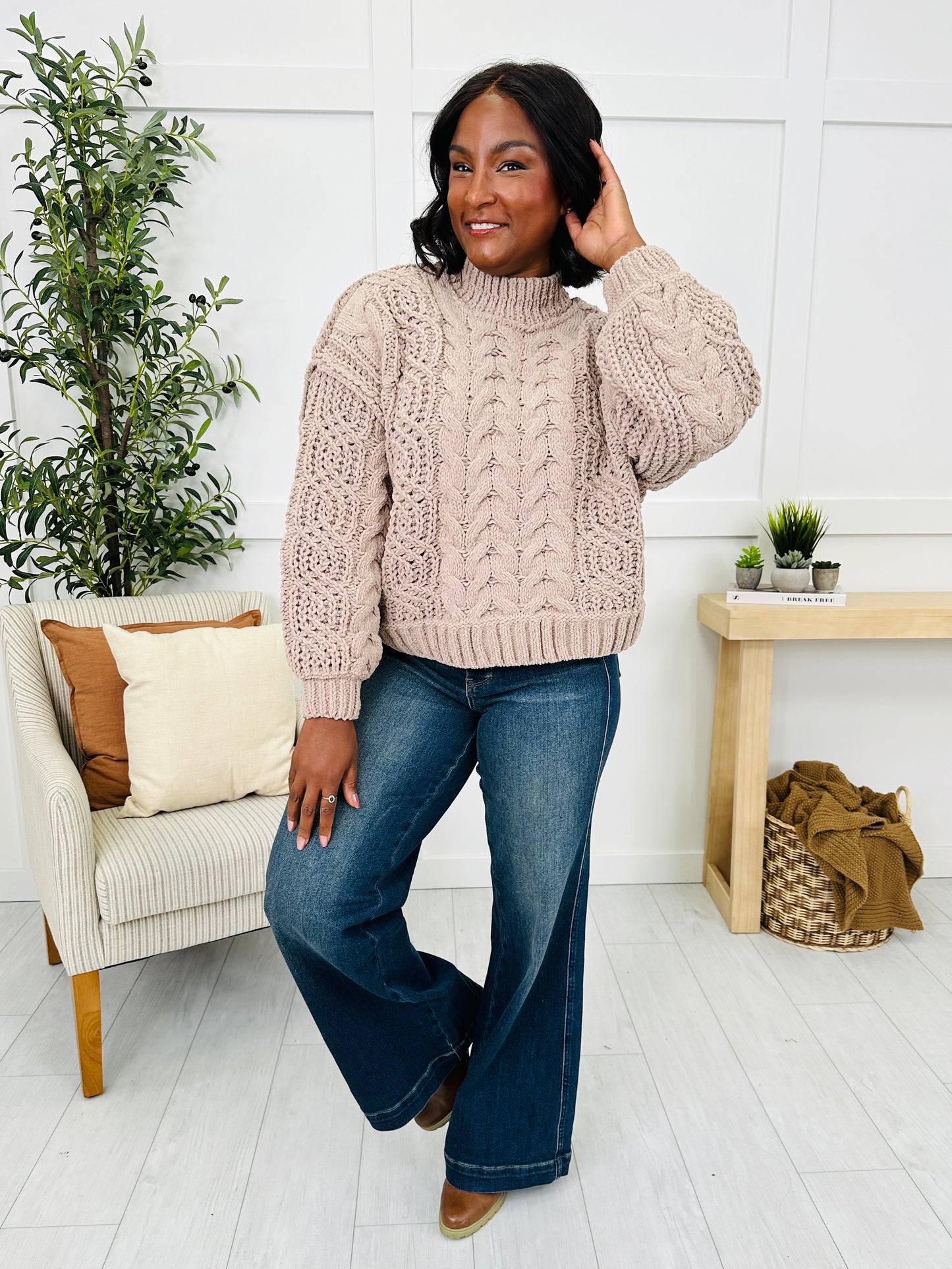 DOORBUSTER! The Cable Club Sweater- Multiple Colors!
