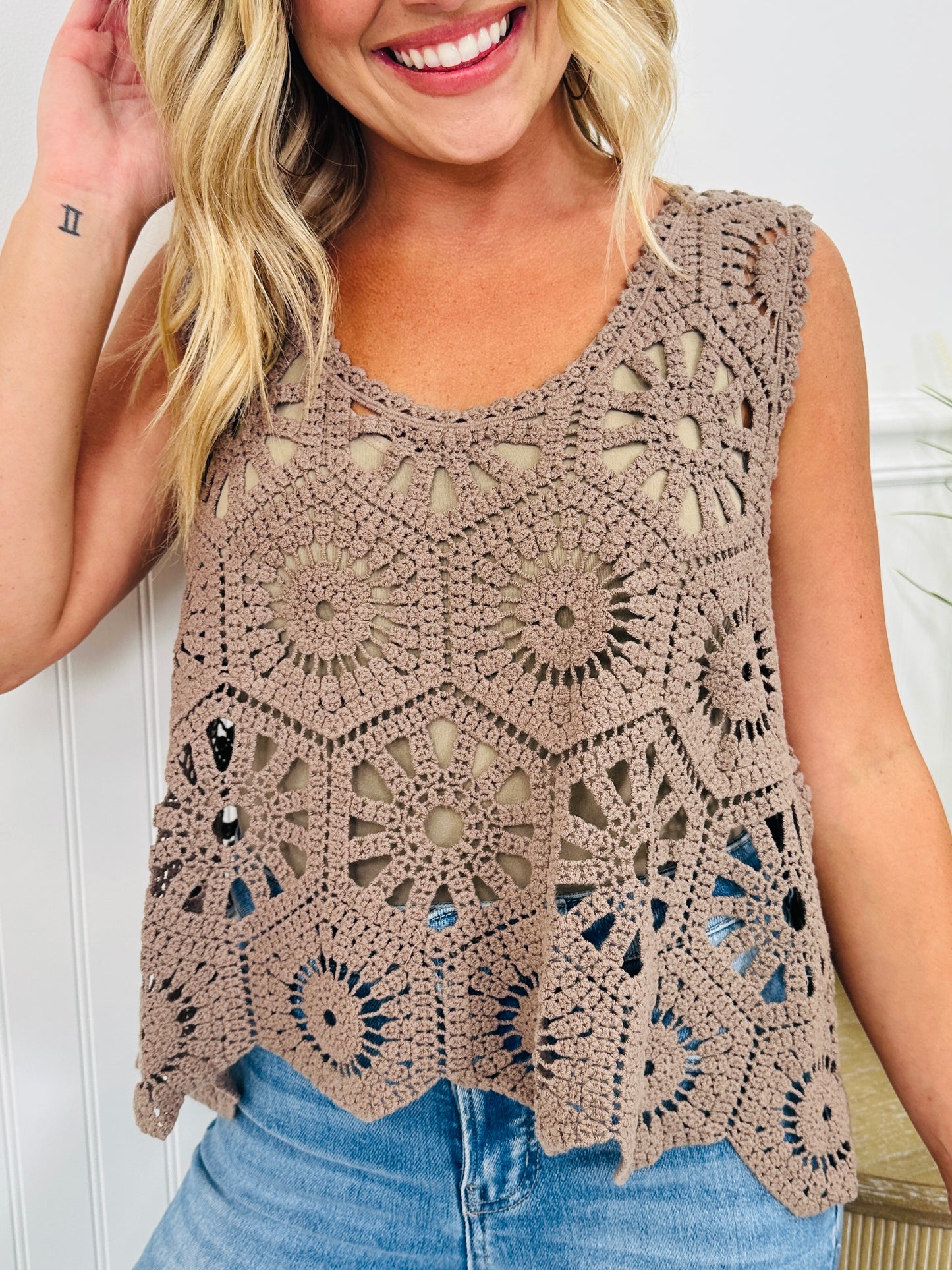 Crochet All Day Top-- Multiple Colors!
