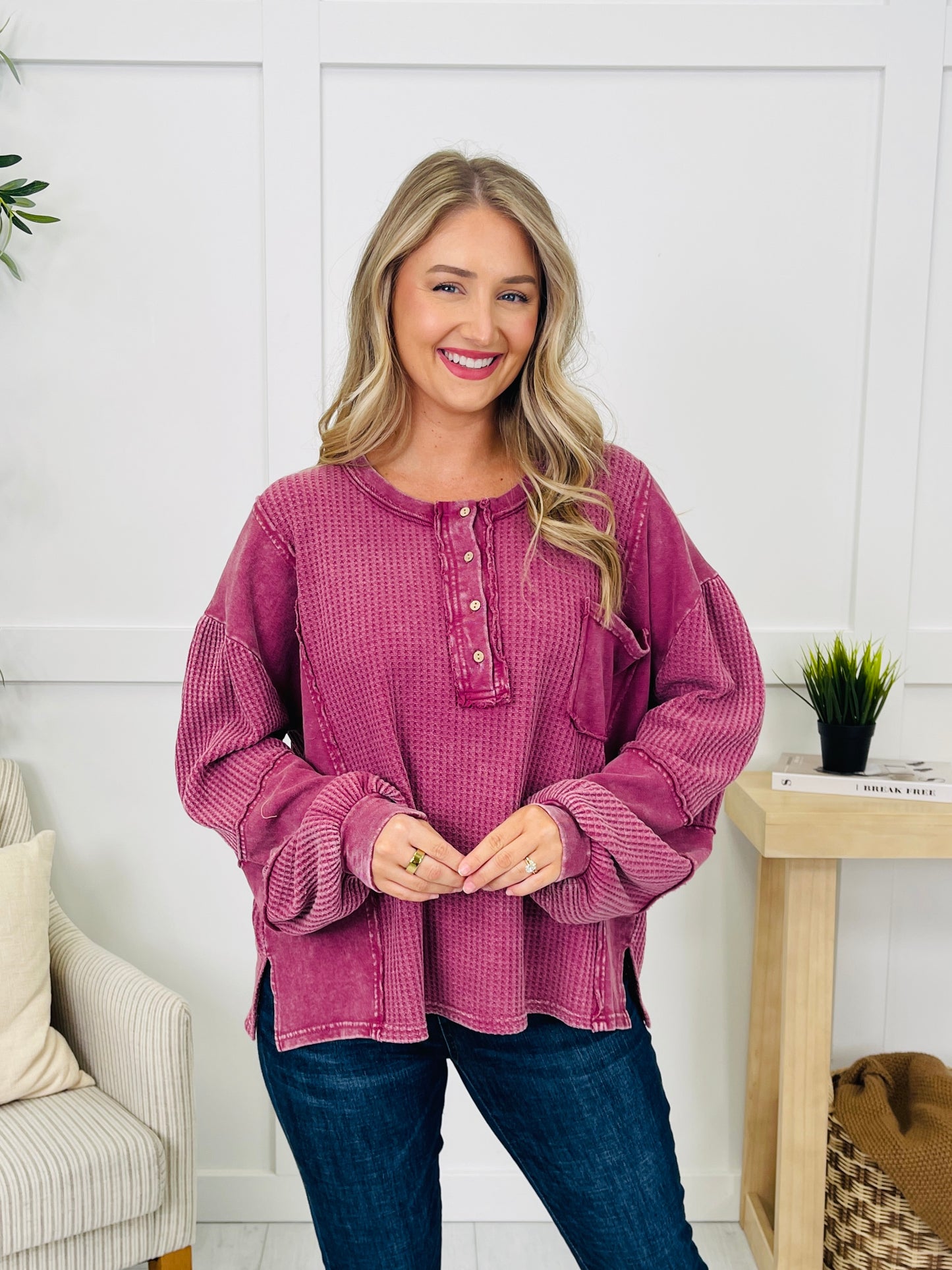 The Edge Edit Top in Mulberry