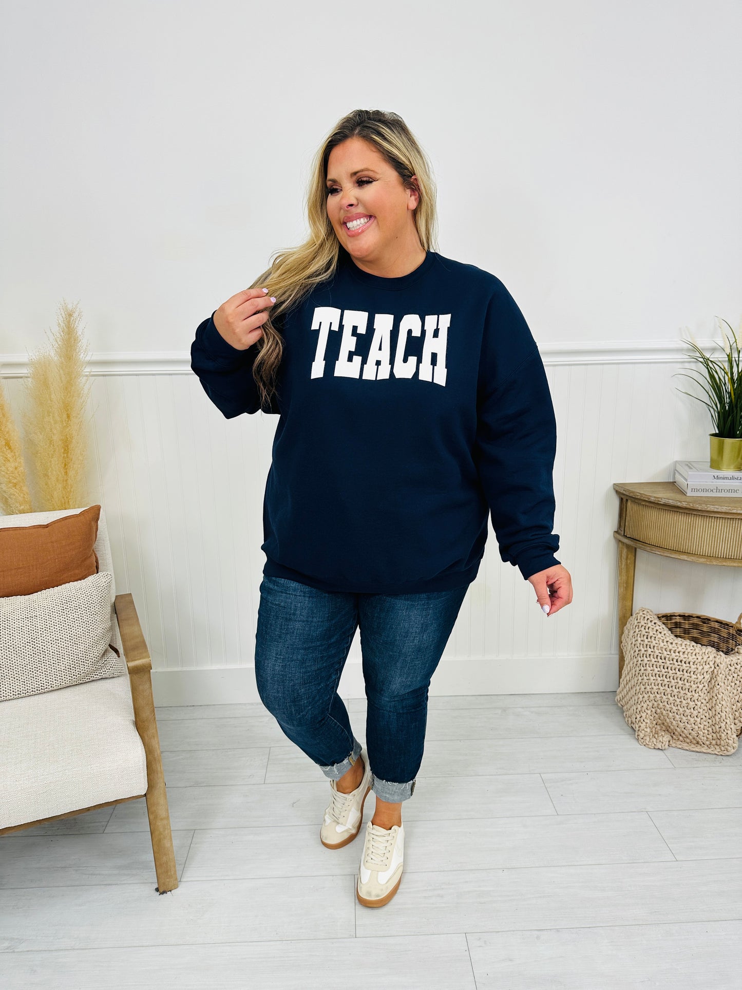 Teach Graphic Sweatshirt--Multiple Colors!