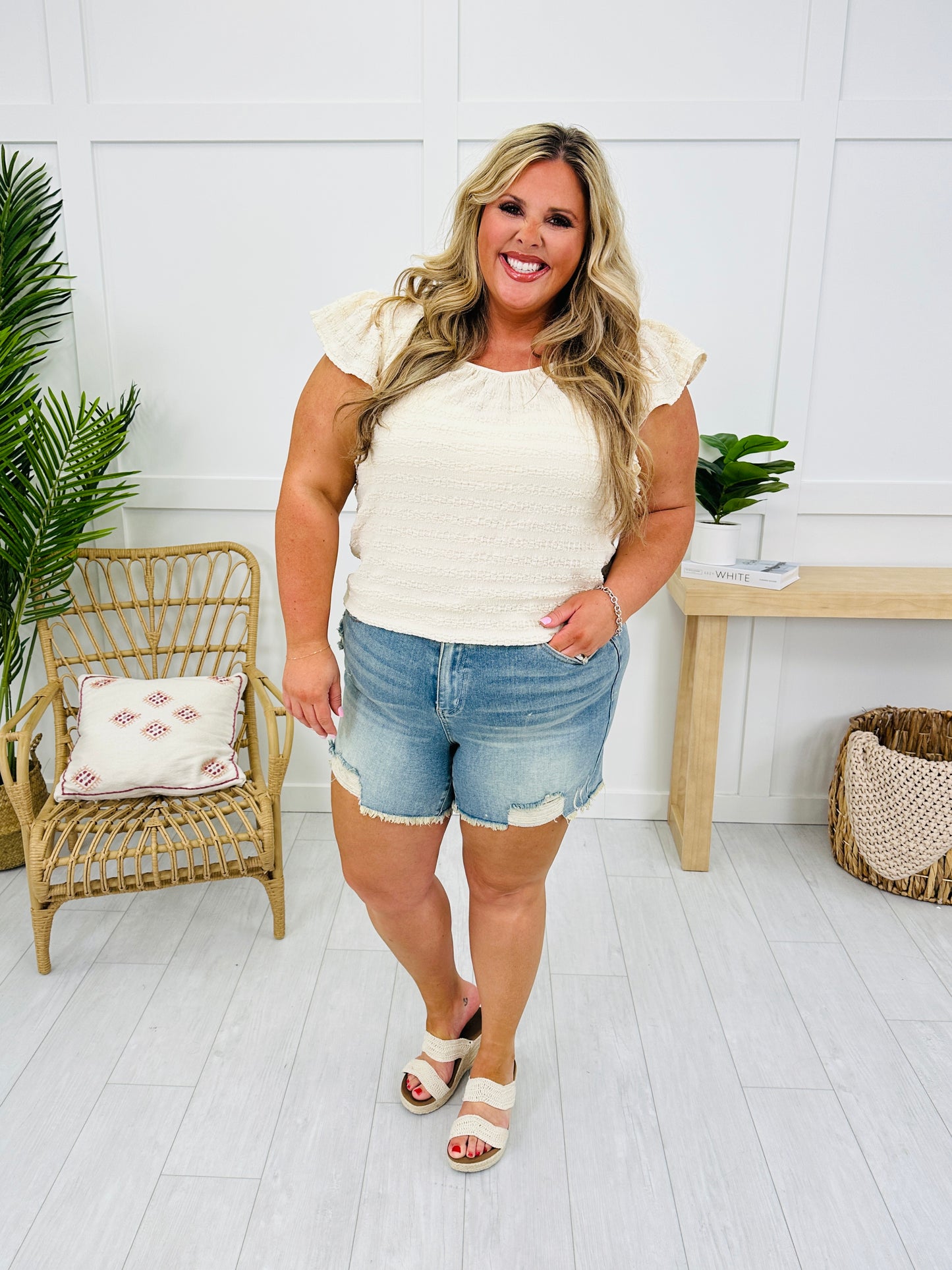 Judy Blue Fray the Way Shorts