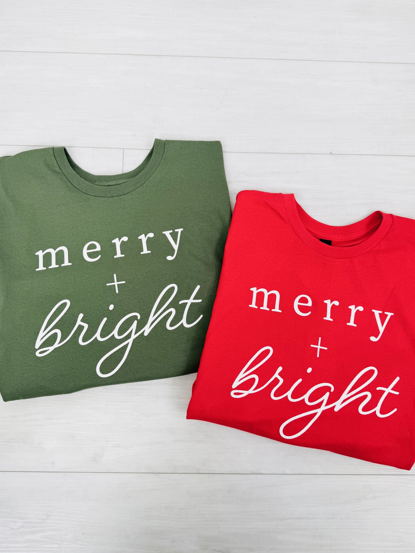 Merry + Bright Graphic Tee-Multiple Colors!