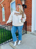 Pumpkin Spice Leopard Print Crewneck Sweatshirt