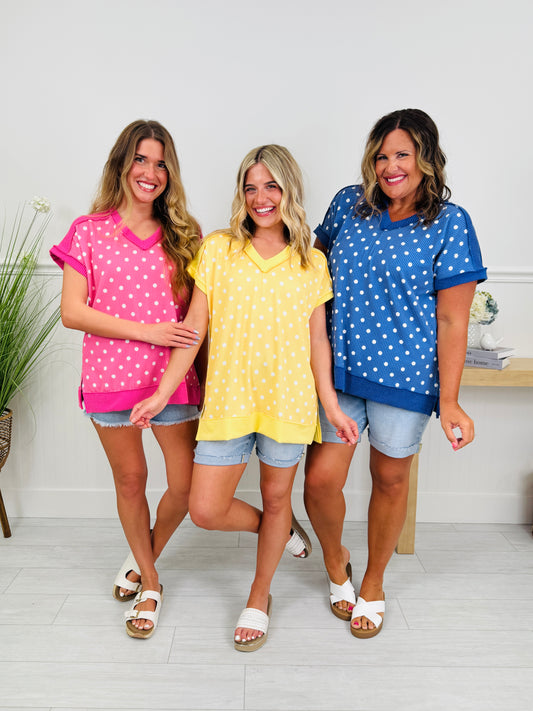 Spot on Style Polka Dot Top in Multiple Colors