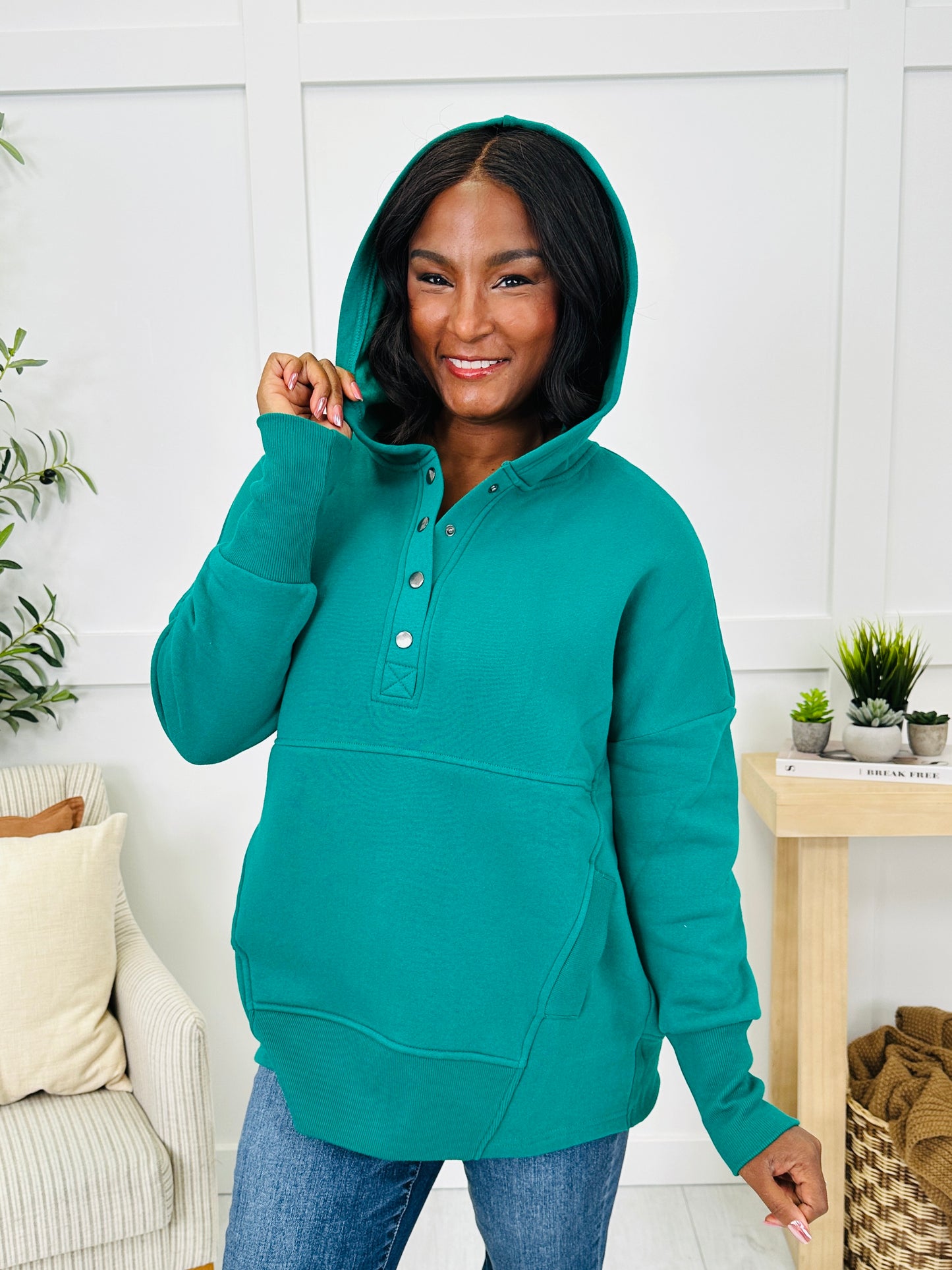 Buttoned In Comfort Pullover- Multiple Colors!