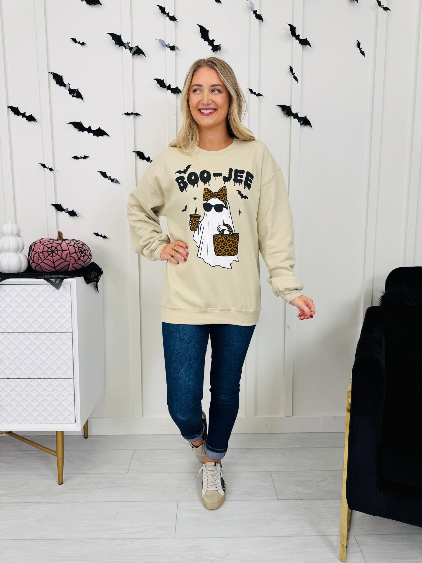 Boo-Jee Graphic Crewneck Sweatshirt-Multiple Colors!