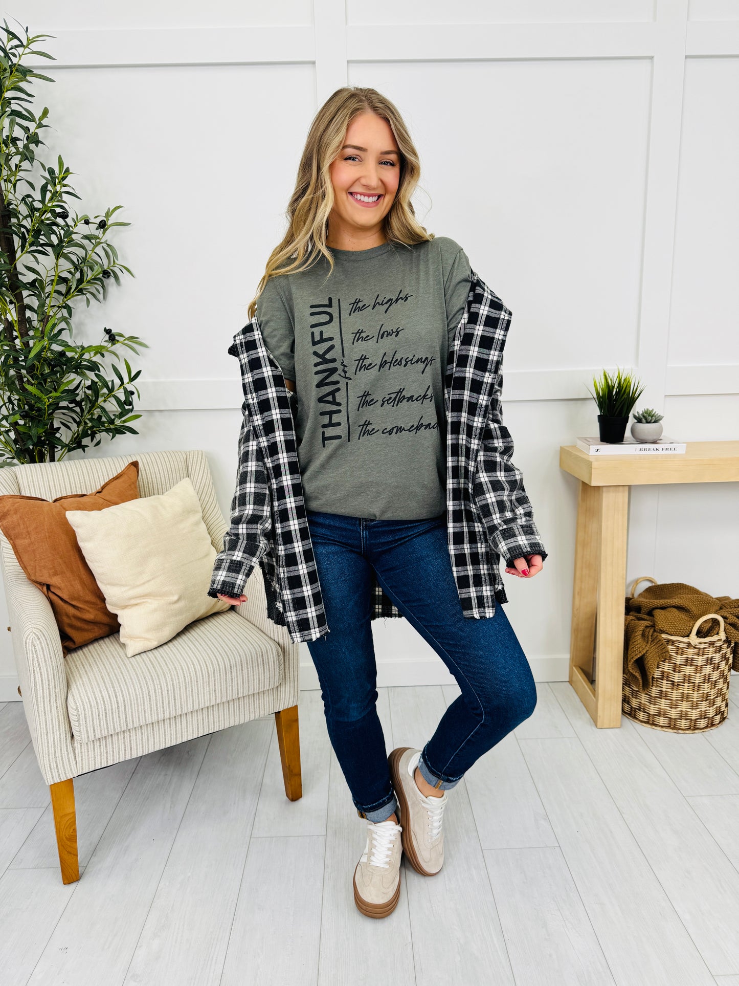 Thankful For Graphic Tee - Multiple Colors!