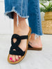 Strapped Serenity Sandals in Black