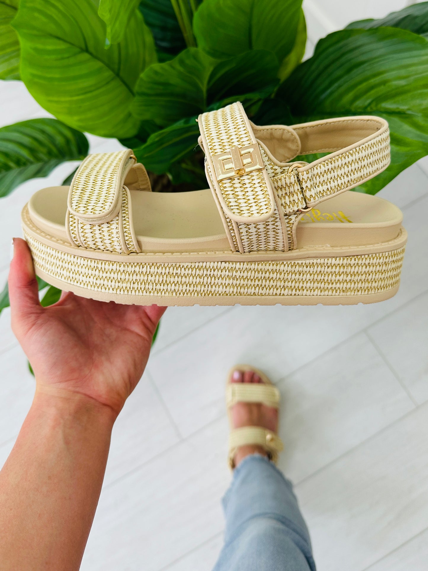 Tropical Weave Sandals