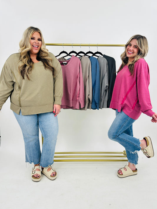 Picture Perfect Pullover Top- Multiple Colors!