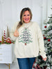 Oh Come Let Us Adore Him Graphic Crewneck Sweatshirt