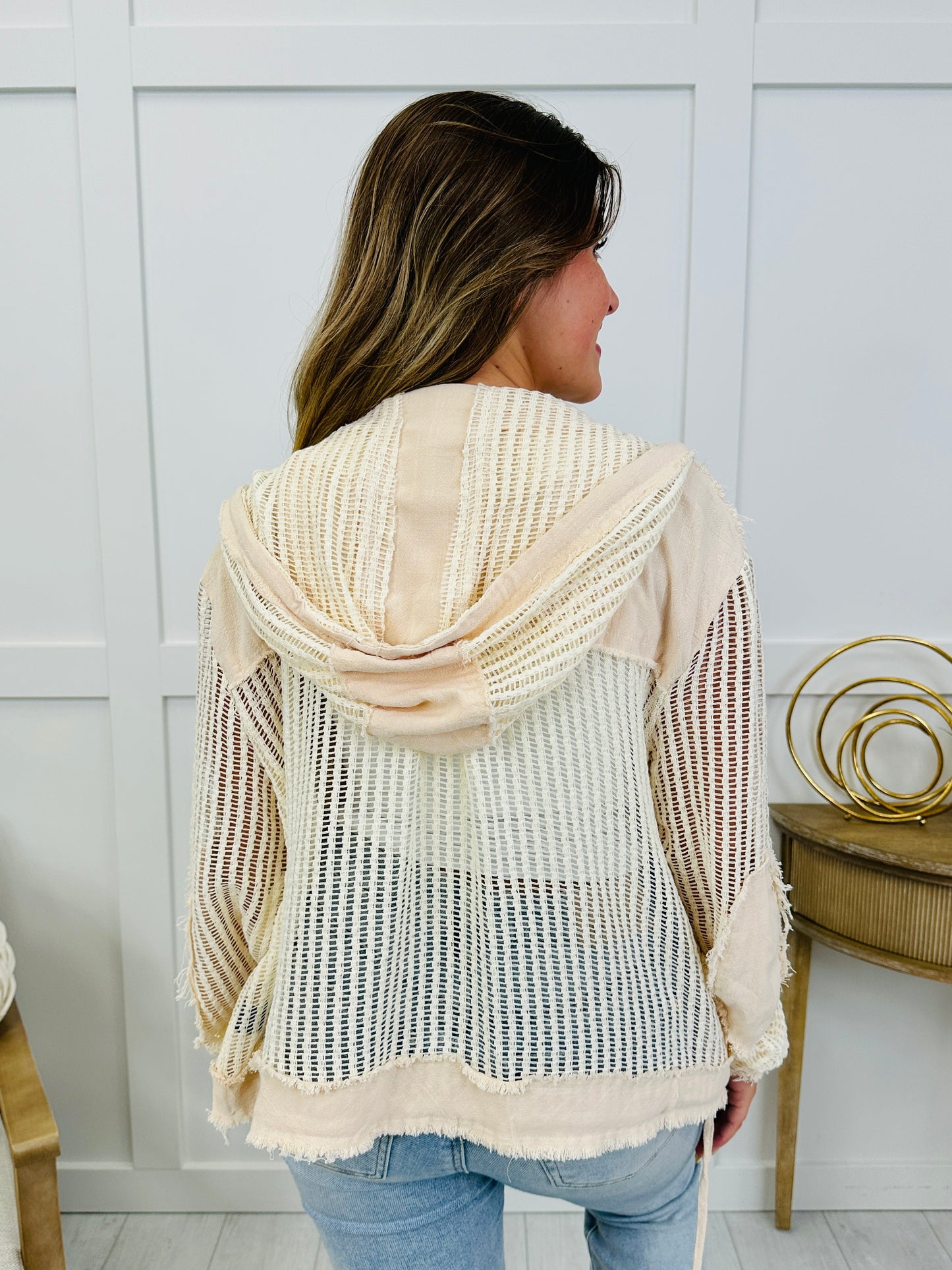 Restless & Free Jacket In Cream Multi