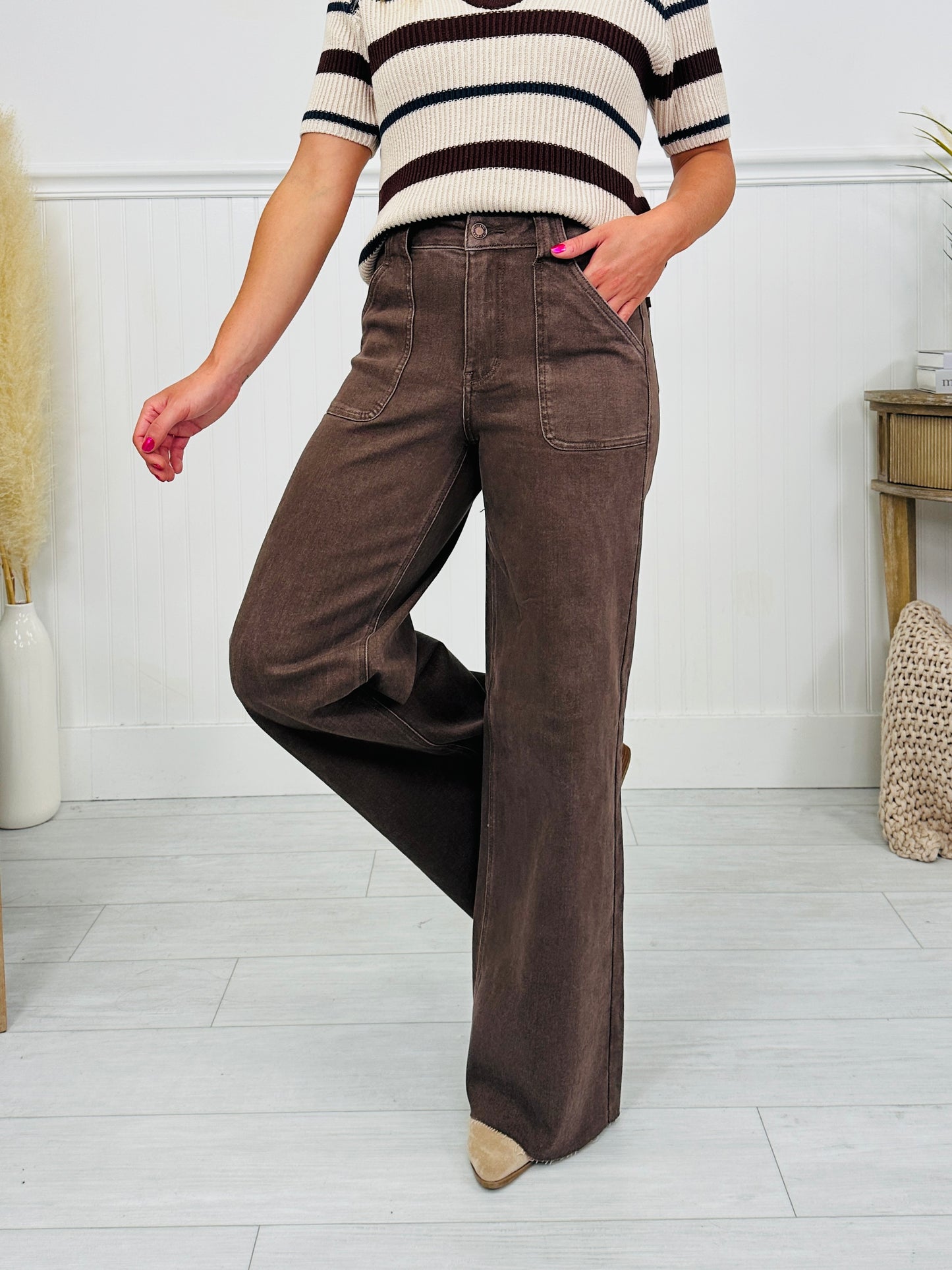 Judy Blue Box of Chocolates Retro Wide Jeans