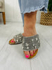 Rhinestone Romance Sandals In Silver