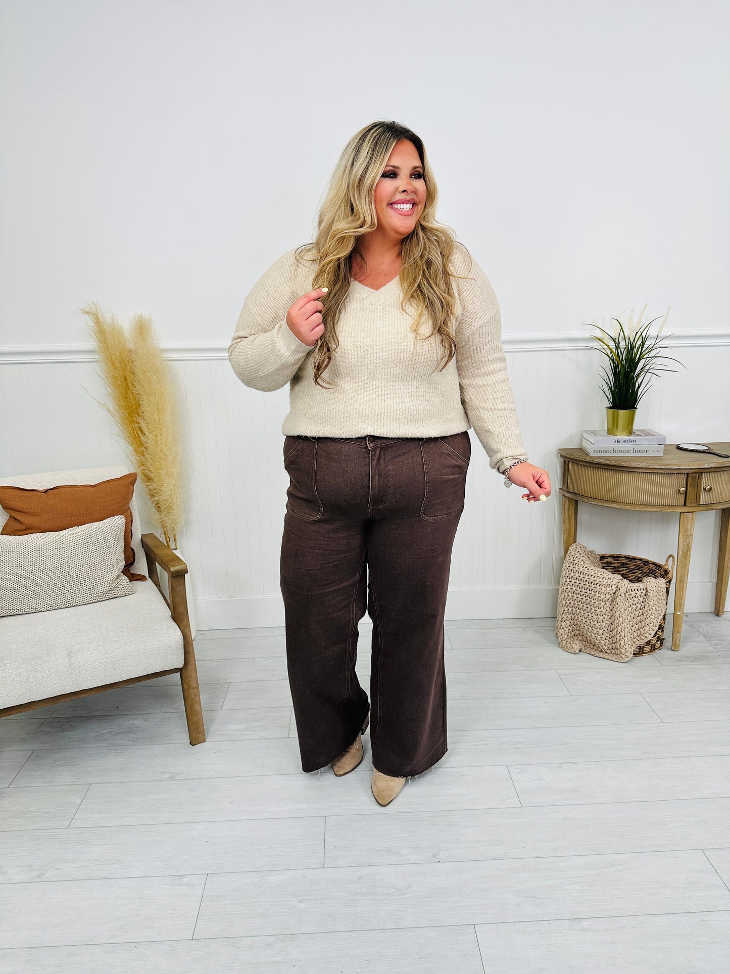 Judy Blue Box of Chocolates Retro Wide Jeans