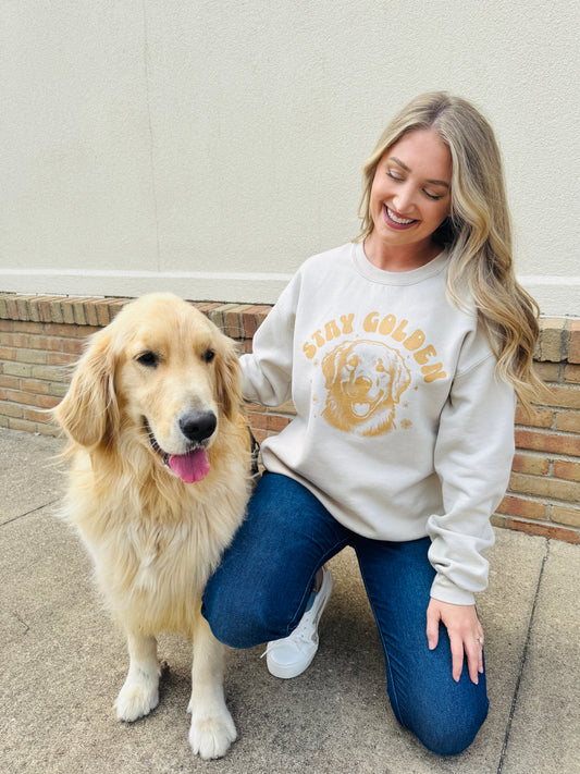 Stay Golden Graphic Crewneck Sweatshirt