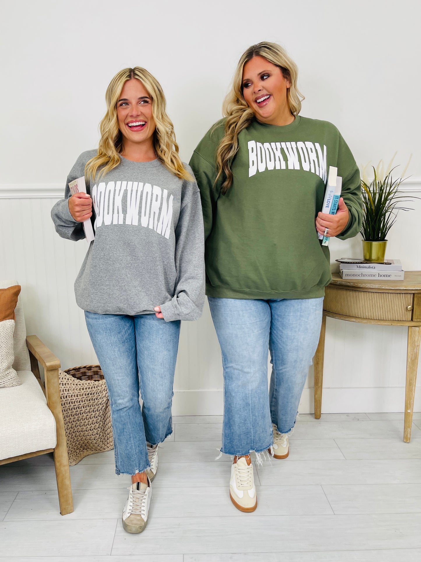 Bookworm Graphic Sweatshirt- Multiple Colors!