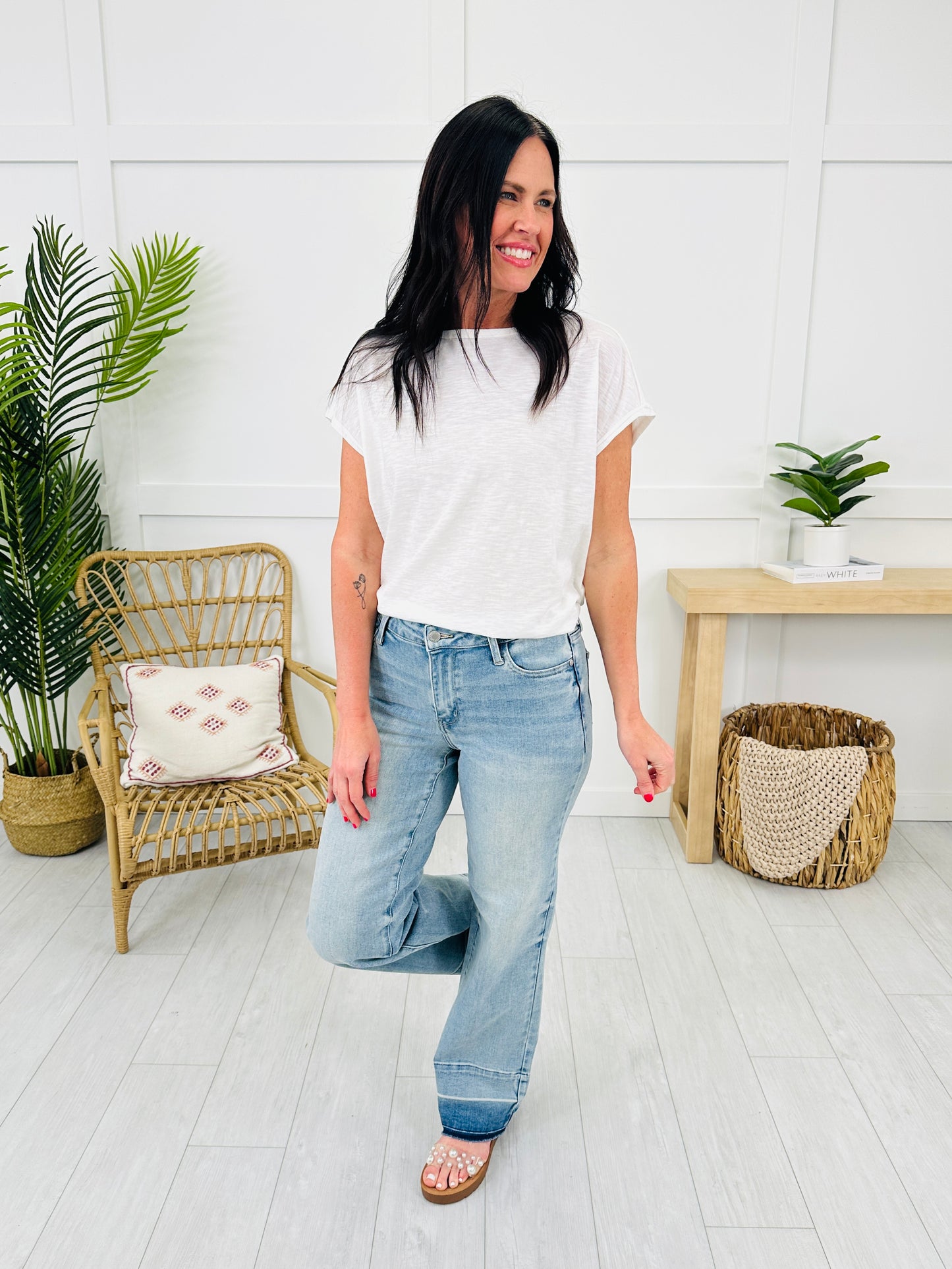 Judy Blue Release Your Inhibitions Wide Leg Jeans