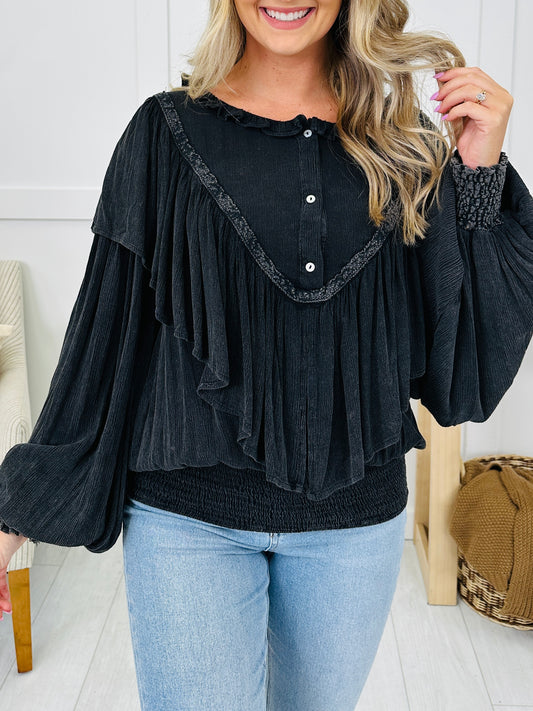 Fade Into Flair Top- Multiple Colors!