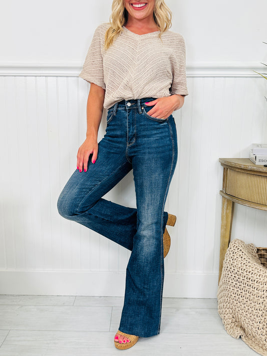 Judy Blue Trifecta Flare Tummy Control Butt Lifting Flare Jeans