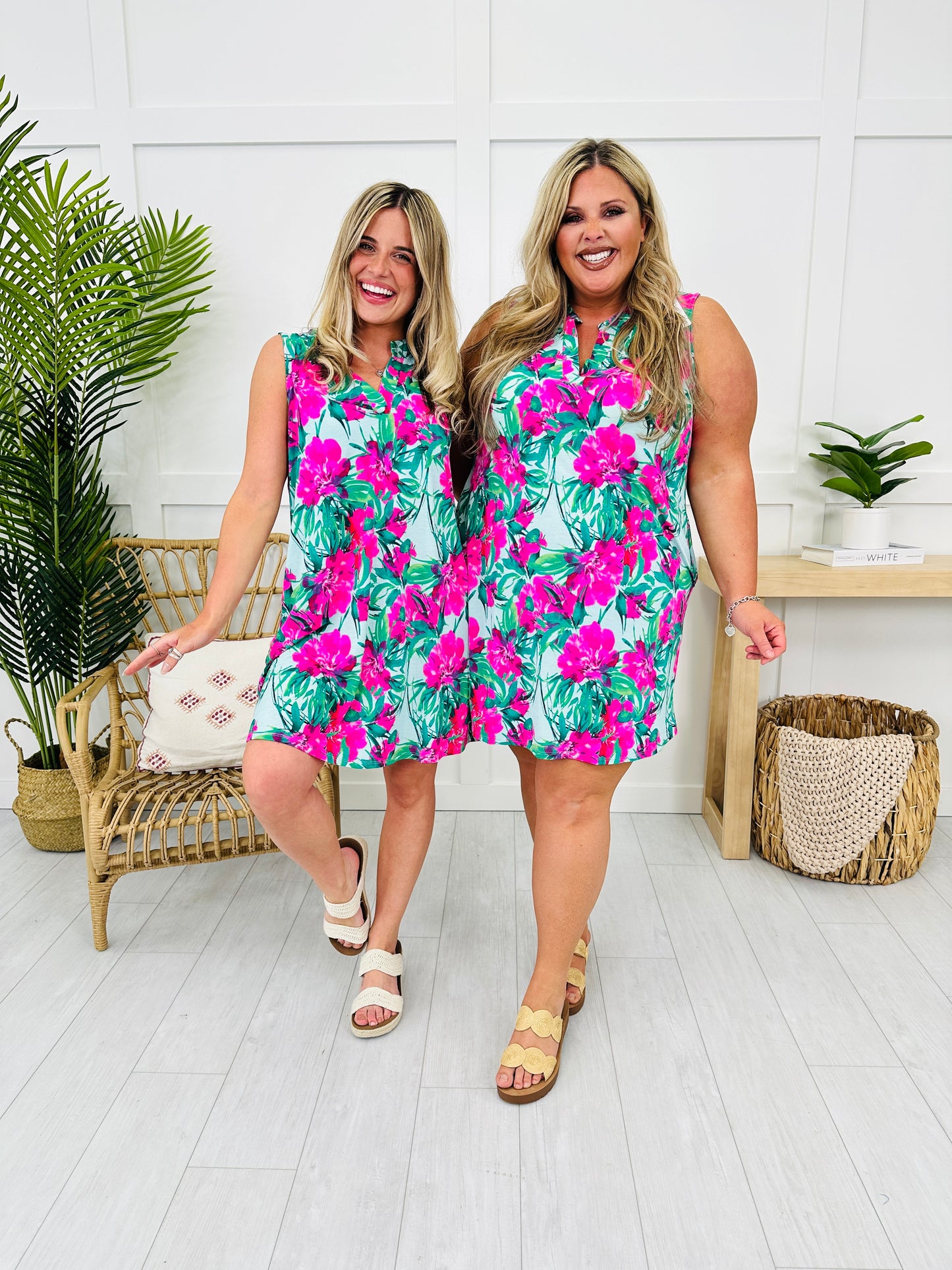 Palms and Plans Dress in St. Thomas Print