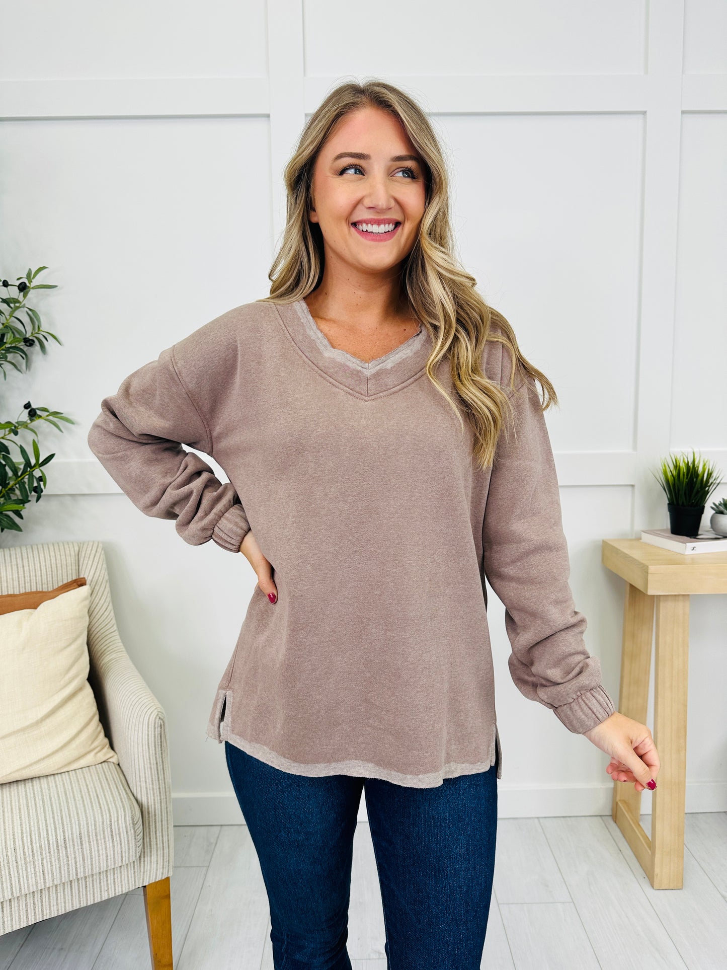 Double Detail Sweatshirt- Multiple Colors!
