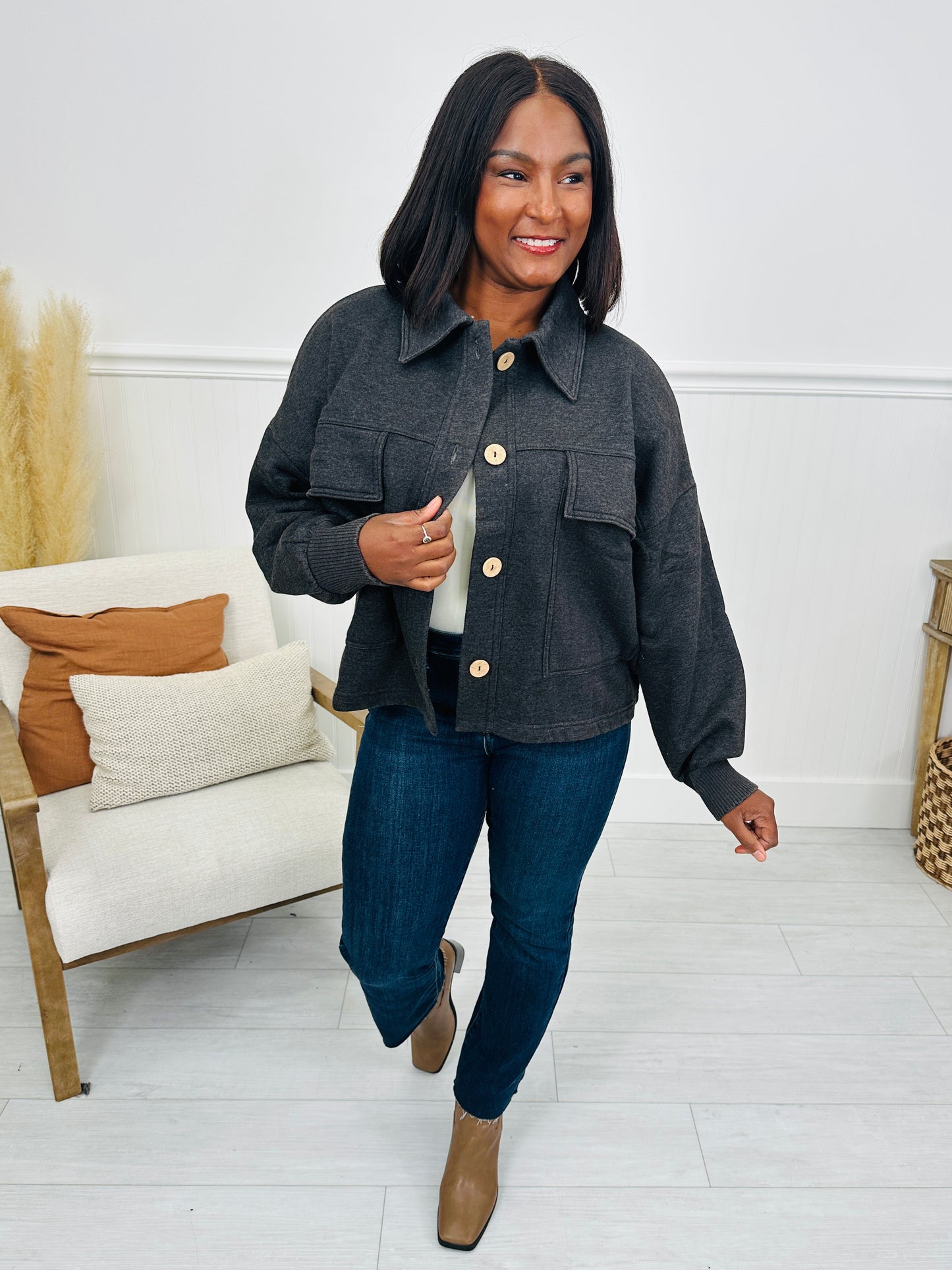 DOORBUSTER! Clean Break Shacket- Multiple Colors!