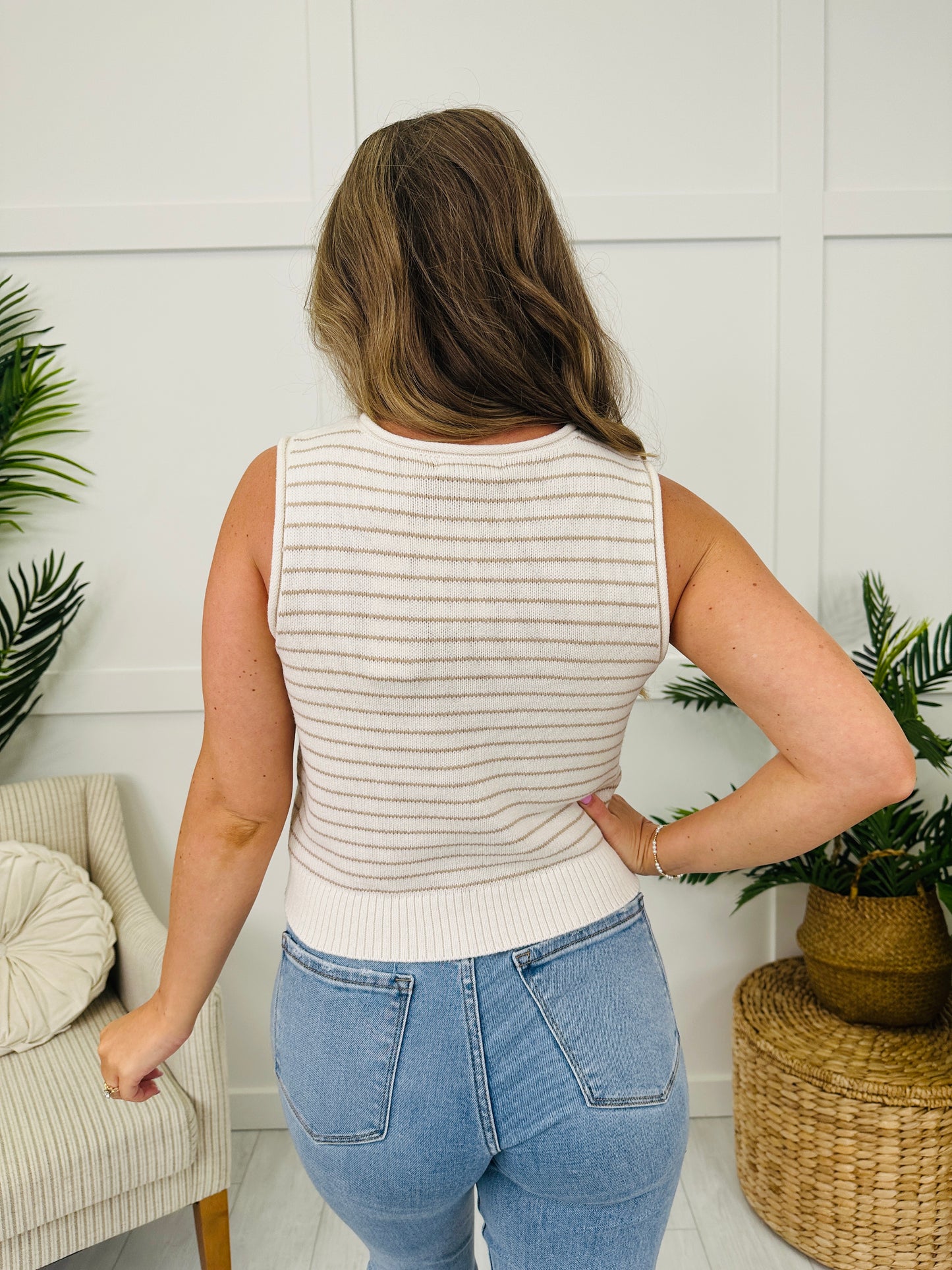 Set Sail Tank Top in Light Khaki