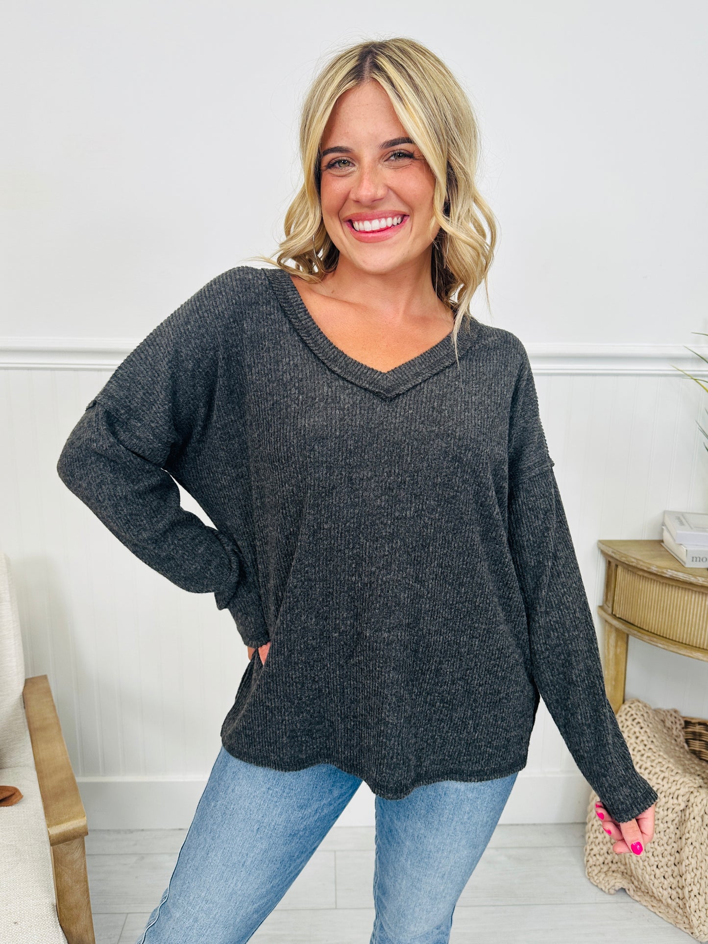 Stay Cozy Top- Multiple Colors!