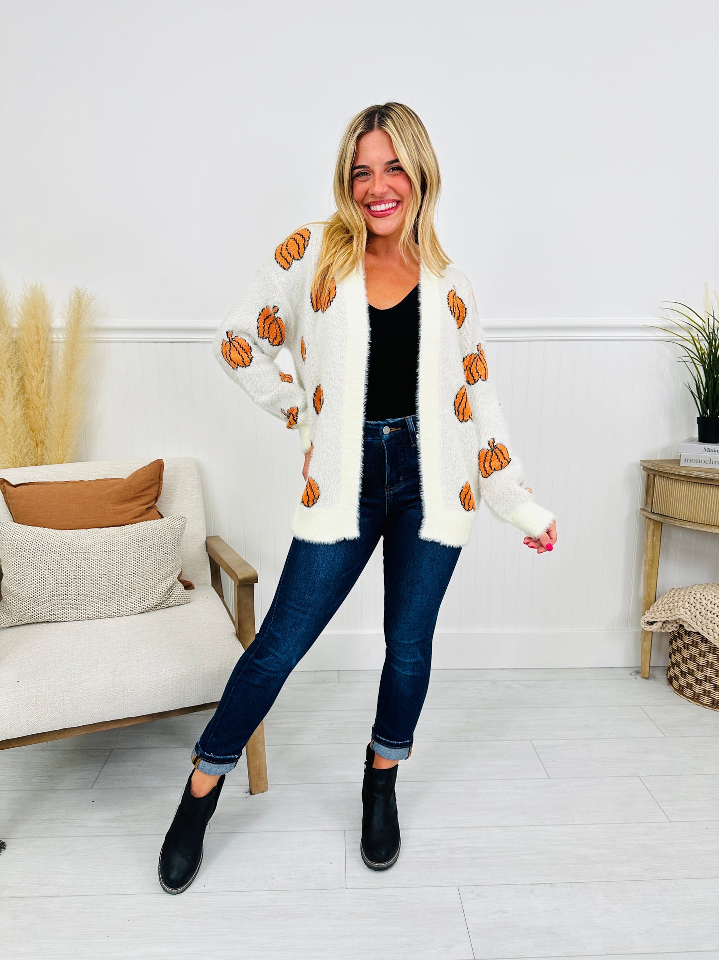 Falling For Pumpkins Cardigan