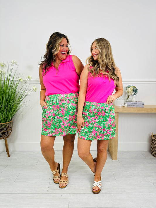 The Sun Kissed Skort in Cape May Print