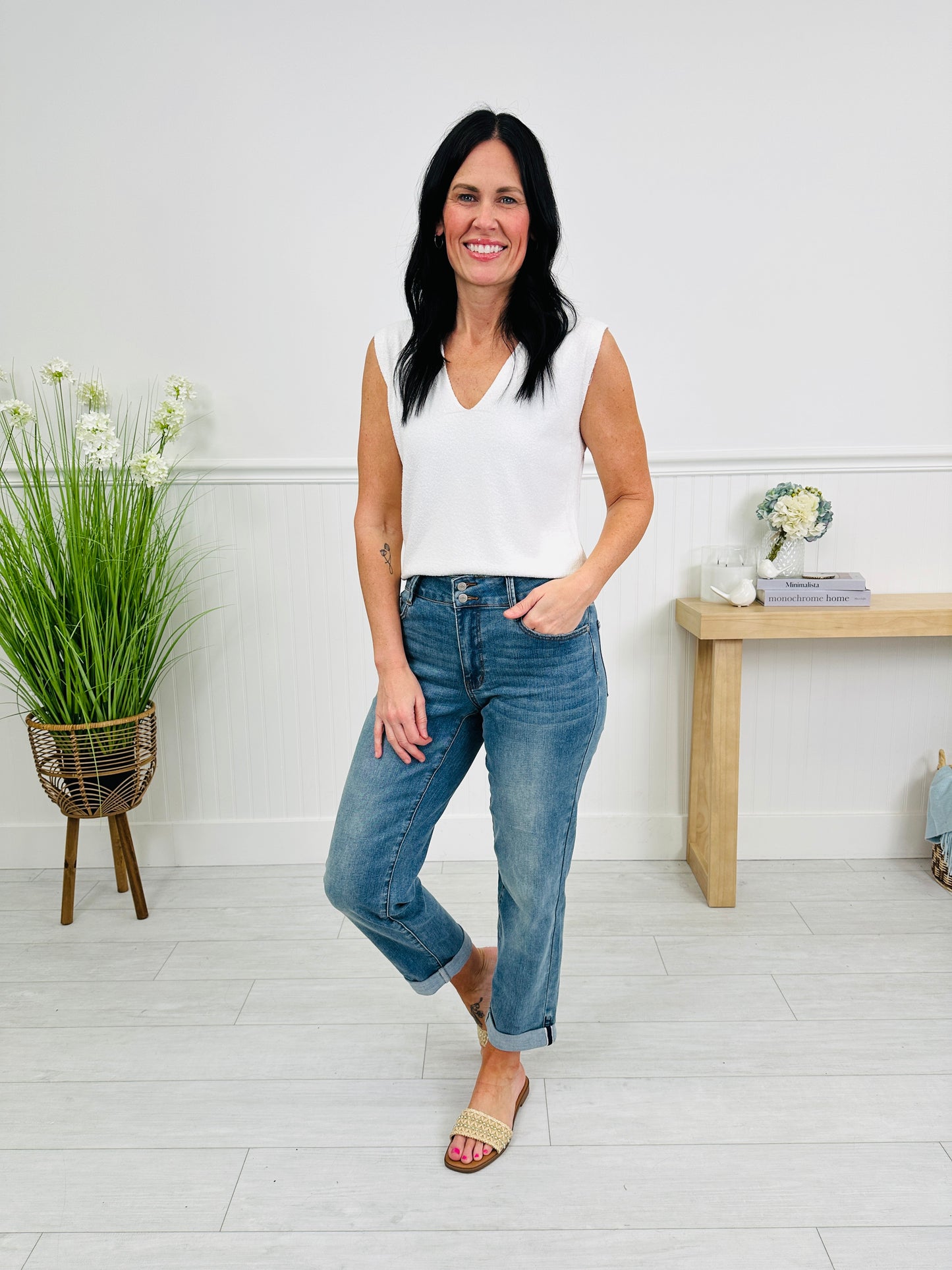 Judy Blue Boyfriend Upgrade Cooling Boyfriend Jeans