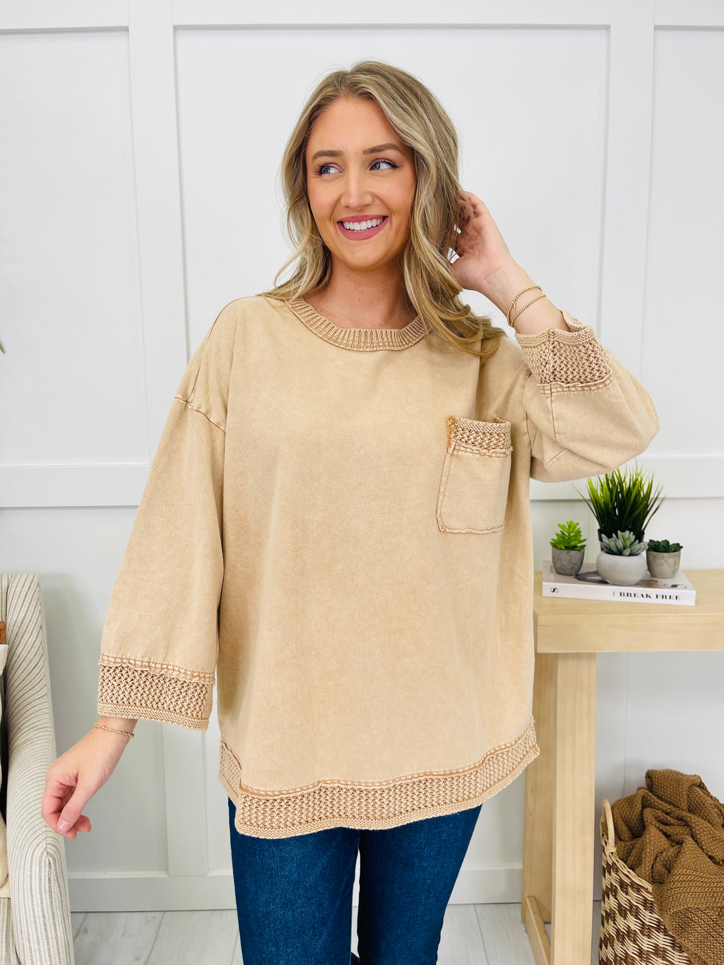 Sweet On Simple Pullover in Mocha