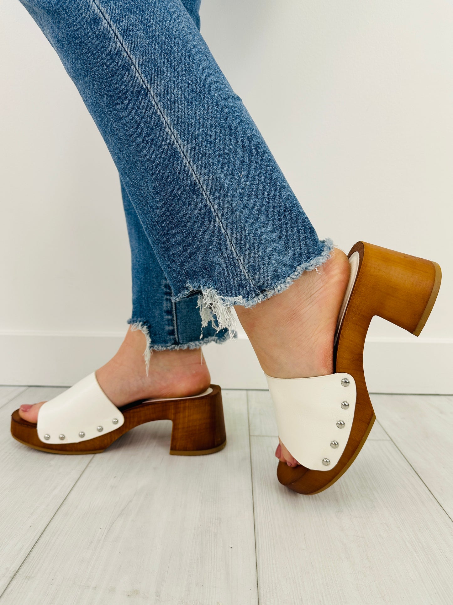 Slide Into Style Sandals in White