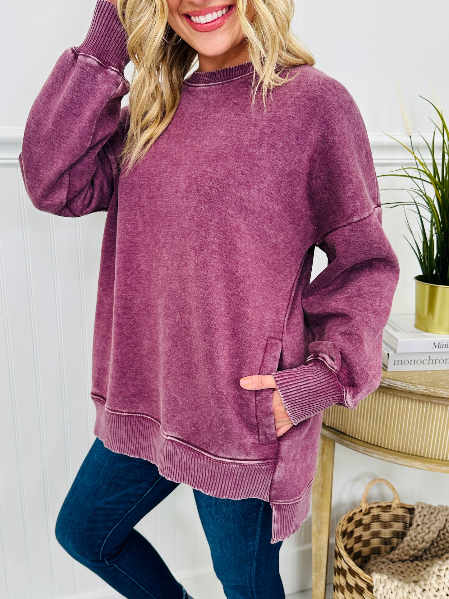 Falling Into Place Pullover- Multiple Colors!