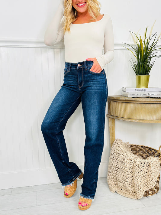 Judy Blue Keep You in The Dark Straight Leg Jeans
