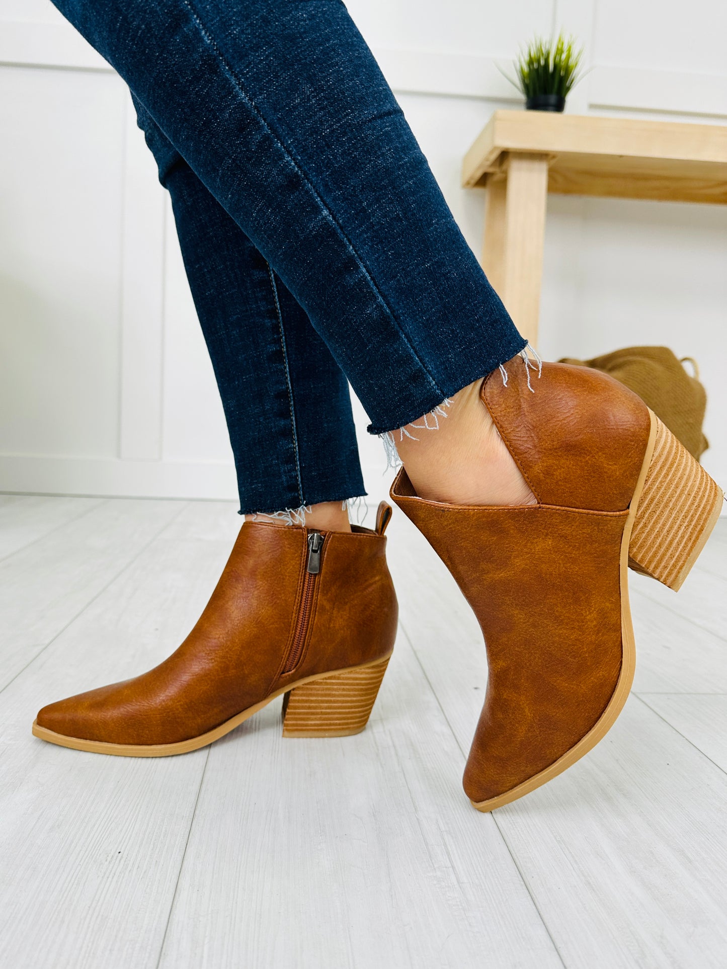 Midnight Mark Booties in Tan