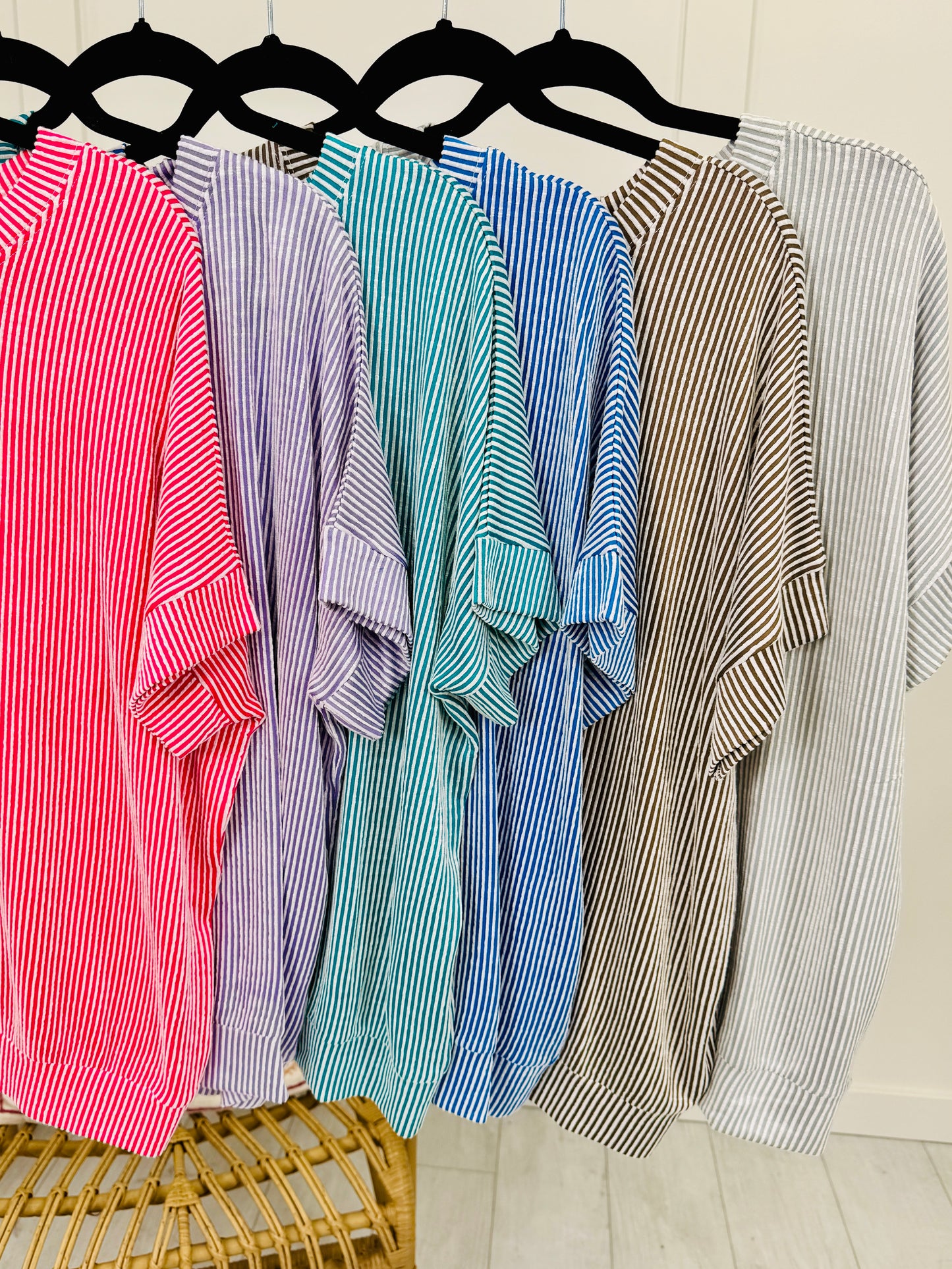 DOORBUSTER! Stripe Things First Top- Multiple Colors!