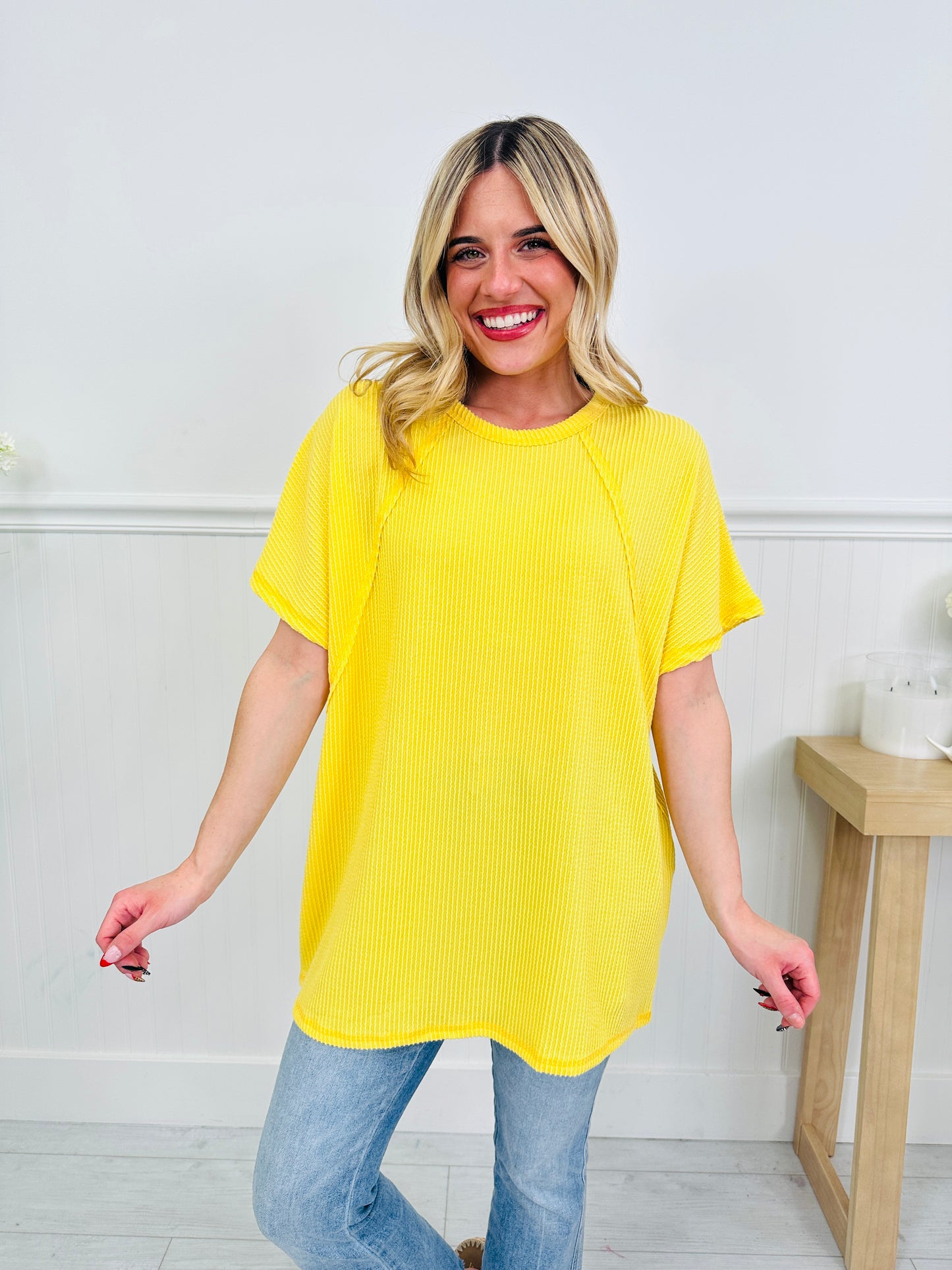 Pop of Color Top in Multiple Colors