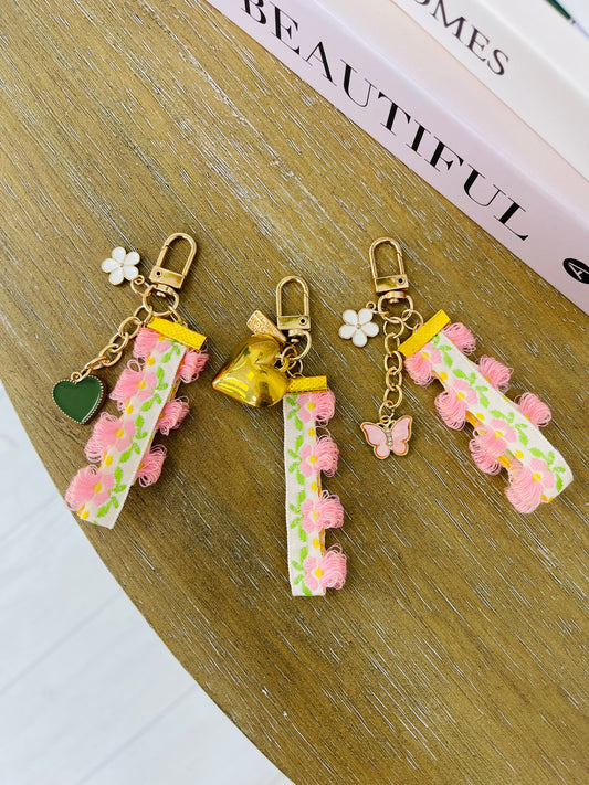 Floral Pop Keychain In Multiple Colors