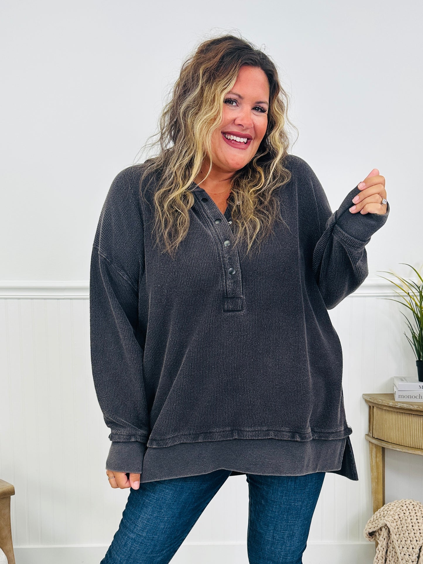 Hoodie Hype Corded Pullover-- Multiple Colors!